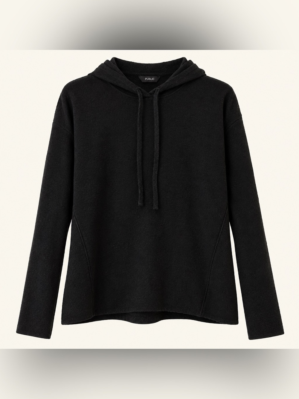 Banana Republic Black Hoodie Pullover Long Sleeve Lightweight Knit Top Size S